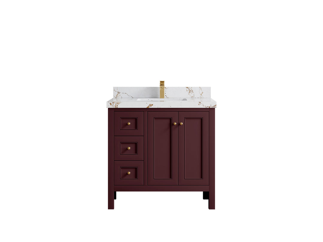 Nashville 36 in. W x 22 in. D Center Sink Bathroom Vanity
