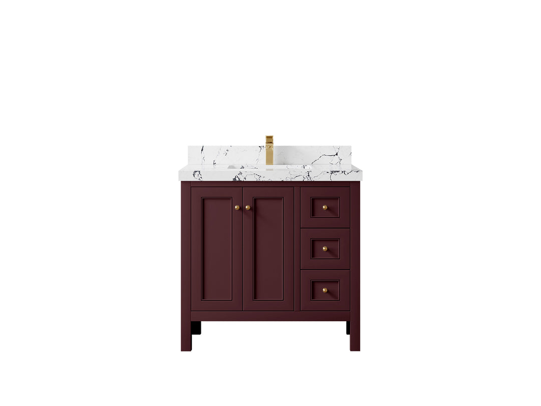 Nashville 36 in. W x 22 in. D Center Sink Bathroom Vanity