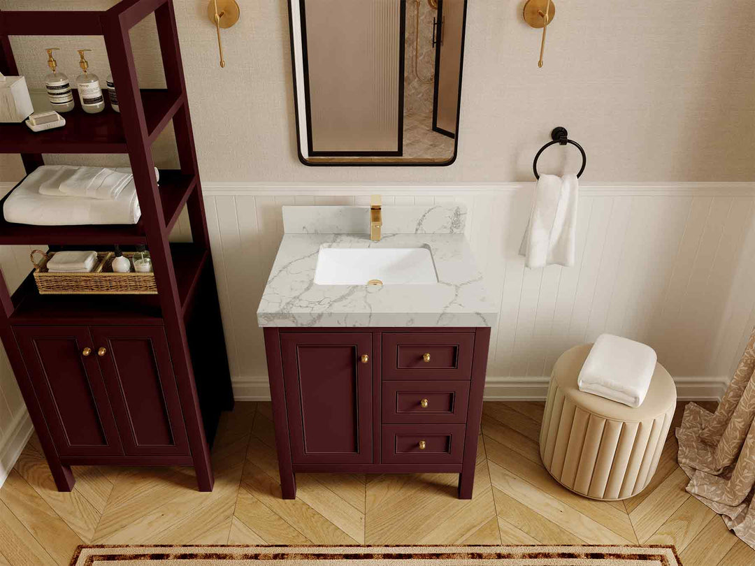 Nashville 30 in. W x 22 in. D Single Sink Bathroom Vanity