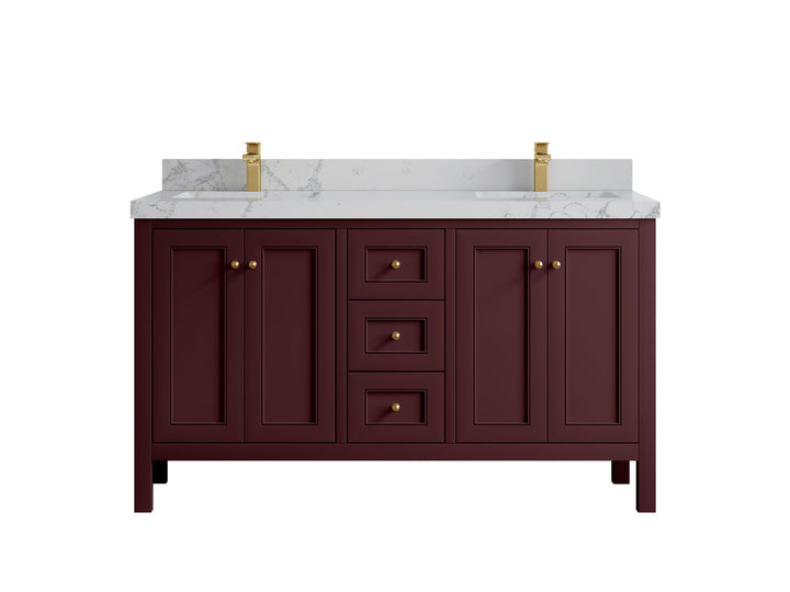 Nashville 60 in. W x 22 in. D Double Sink Bathroom Vanity - photo 18