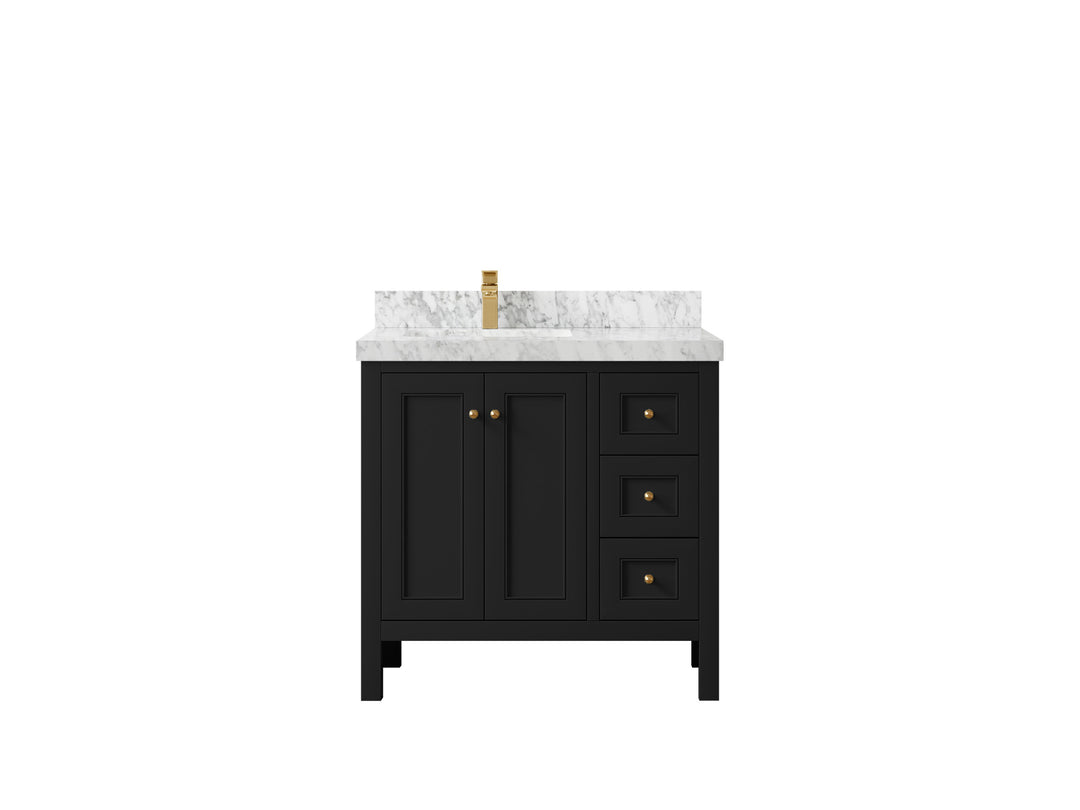 Nashville 36 in. W x 22 in. D Left Offset Sink Bathroom Vanity