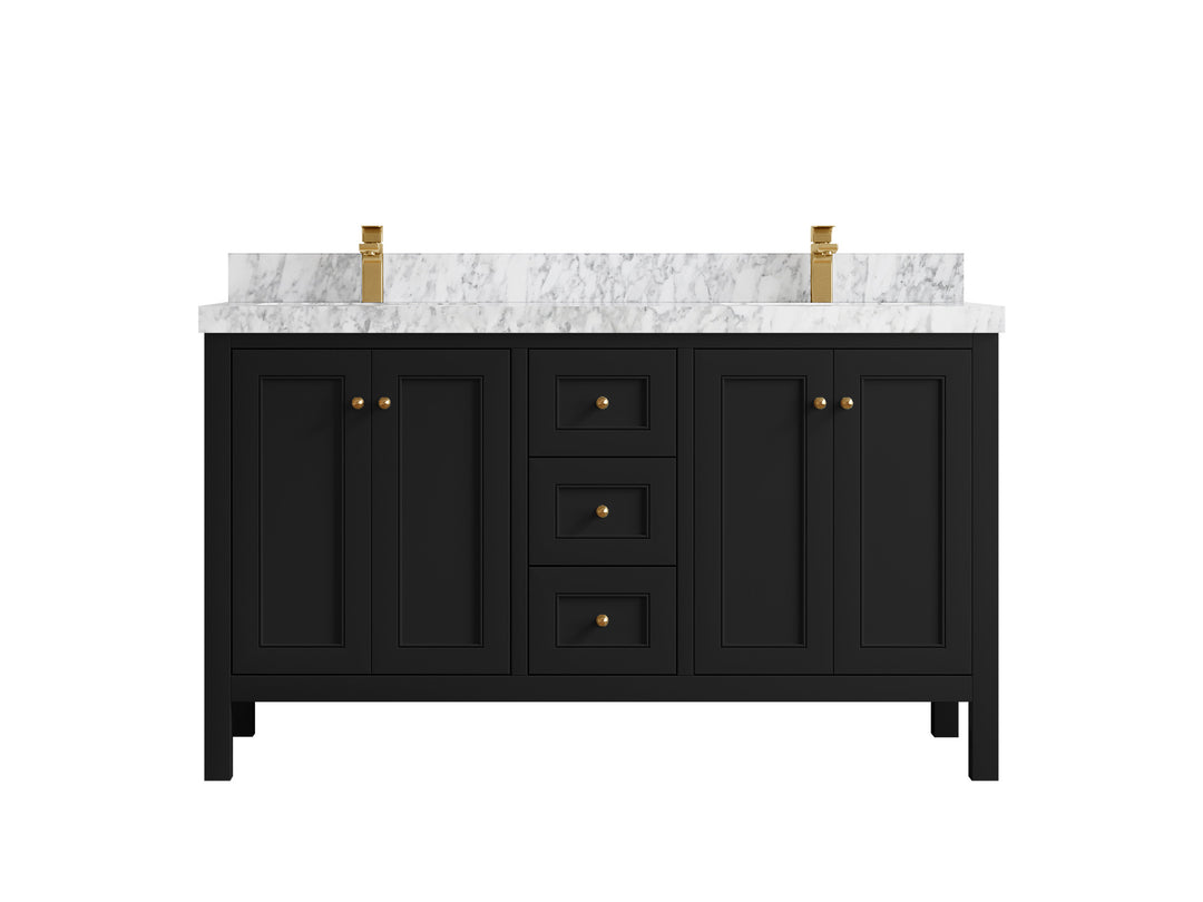 Nashville 60 in. W x 22 in. D Double Sink Bathroom Vanity