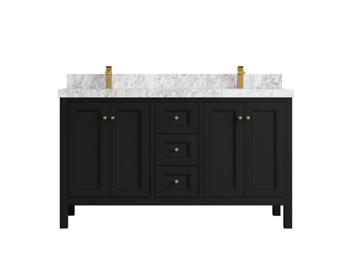 Nashville 60 in. W x 22 in. D Double Sink Bathroom Vanity - photo 19