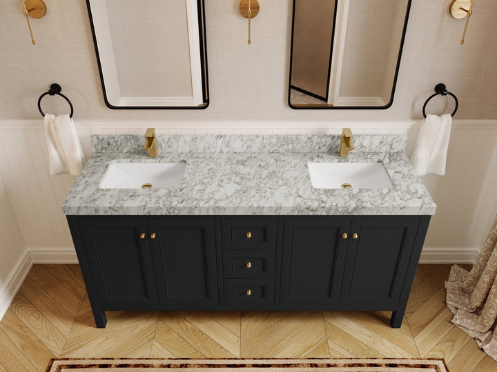 Nashville 72 in. W x 22 in. D Double Sink Bathroom Vanity - photo 22
