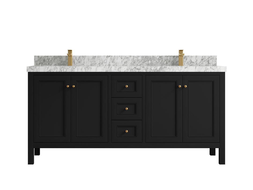 Nashville 72 in. W x 22 in. D Double Sink Bathroom Vanity