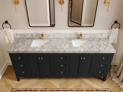Nashville 84 in W x 22 in D Double Sink Bathroom Vanity