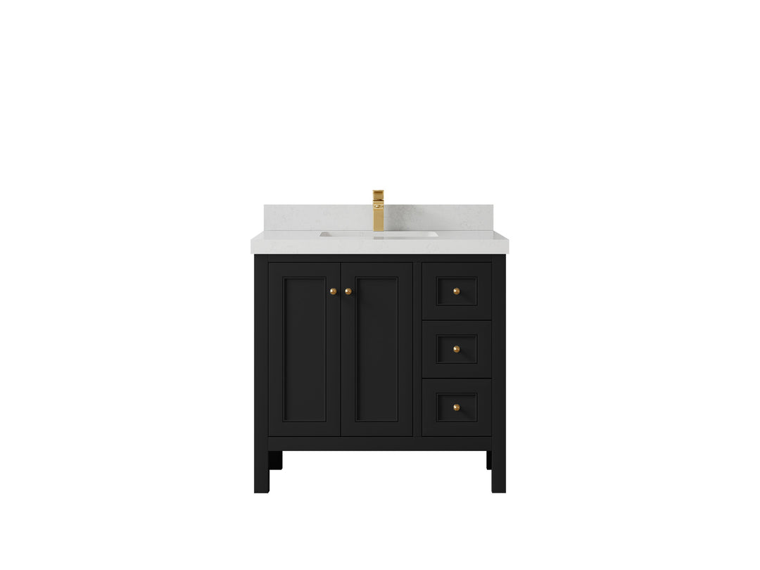 Nashville 36 in. W x 22 in. D Center Sink Bathroom Vanity