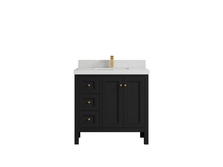 Nashville 36 in. W x 22 in. D Center Sink Bathroom Vanity - photo 25