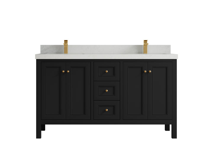 Nashville 60 in. W x 22 in. D Double Sink Bathroom Vanity - photo 17
