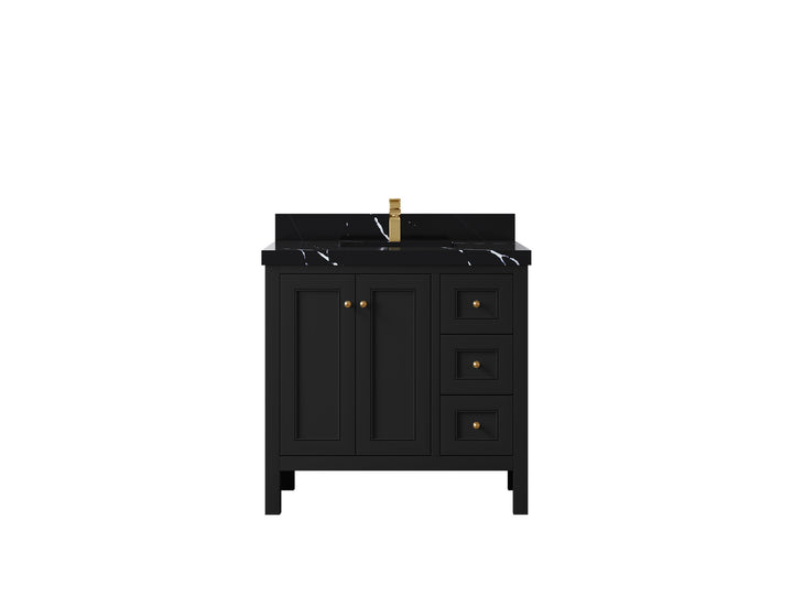 Nashville 36 in. W x 22 in. D Center Sink Bathroom Vanity - photo 31
