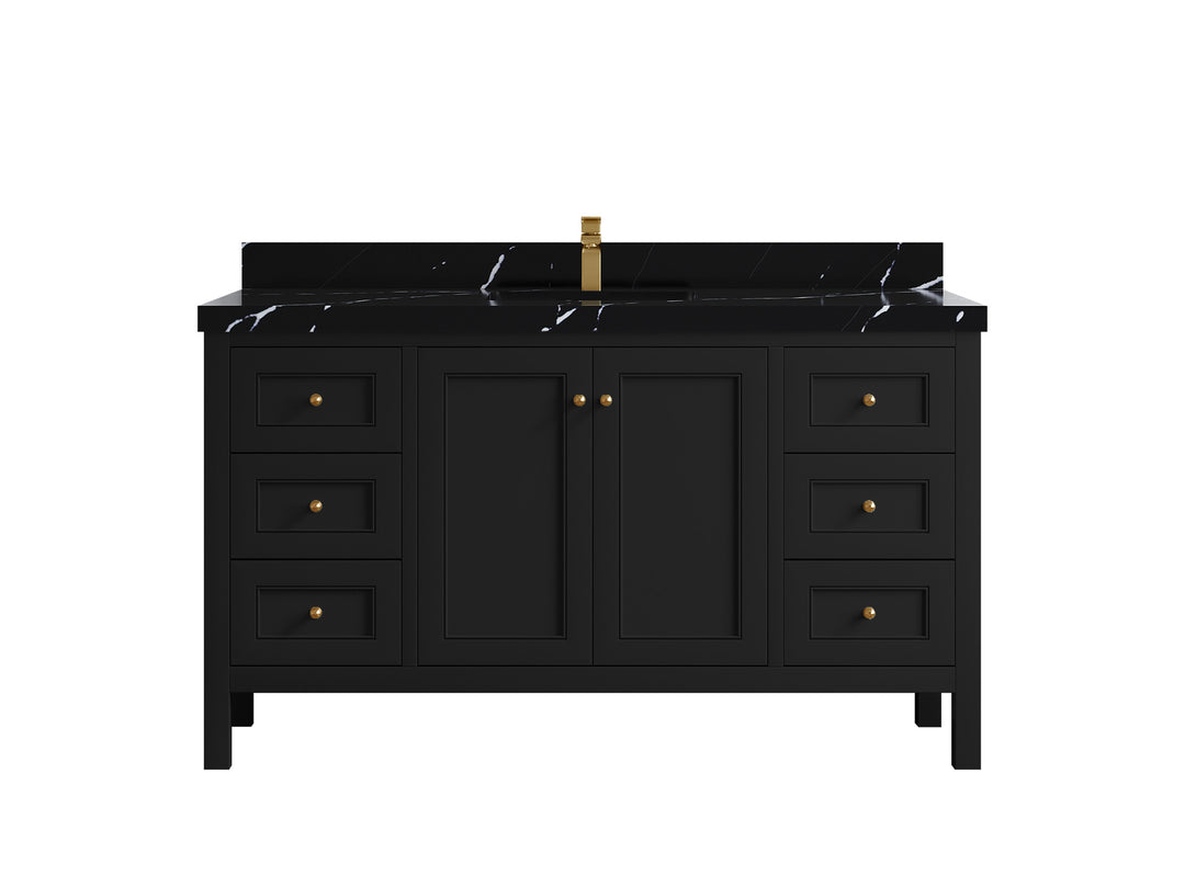 Nashville 60 in. W x 22 in. D Single Sink Bathroom Vanity