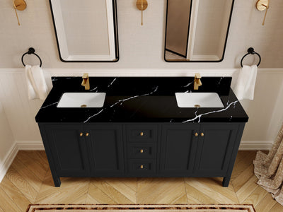 Nashville 72 in. W x 22 in. D Double Sink Bathroom Vanity