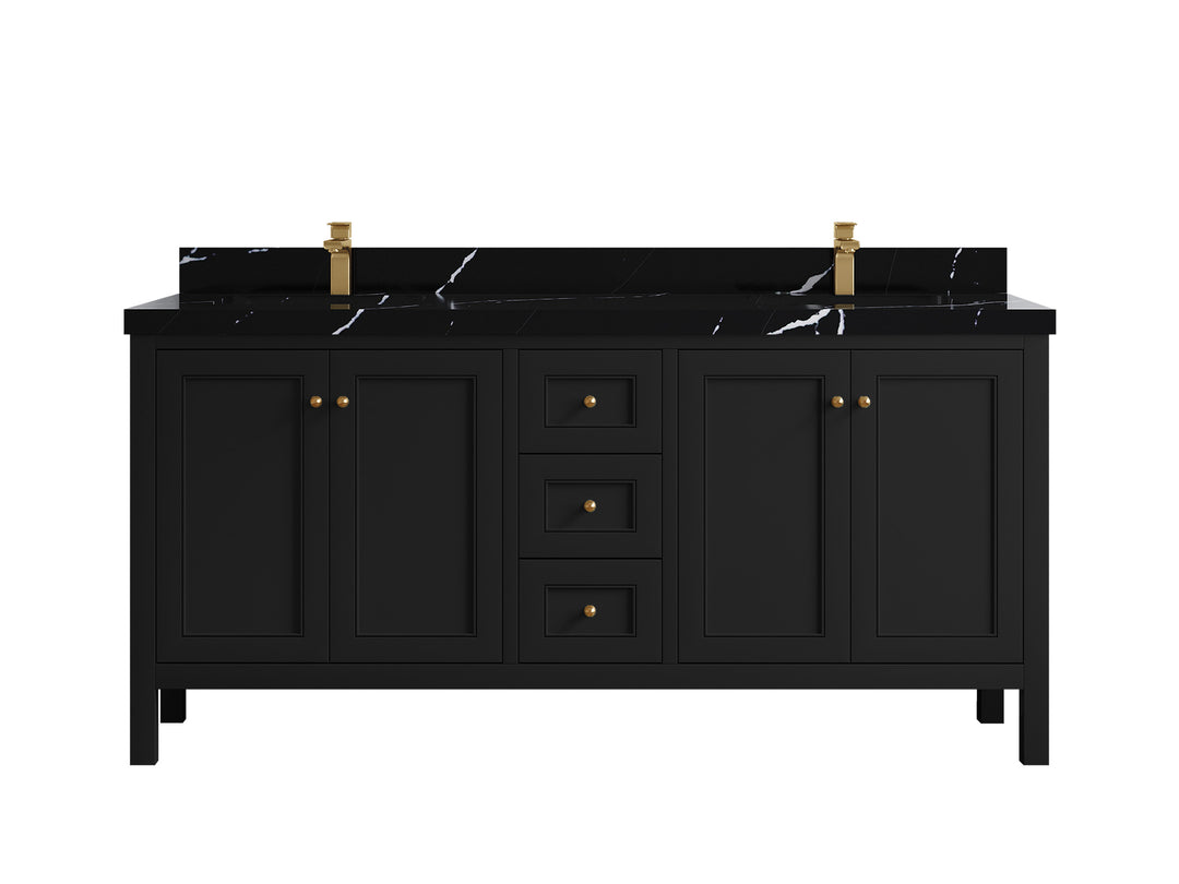 Nashville 84 in W x 22 in D Double Sink Bathroom Vanity