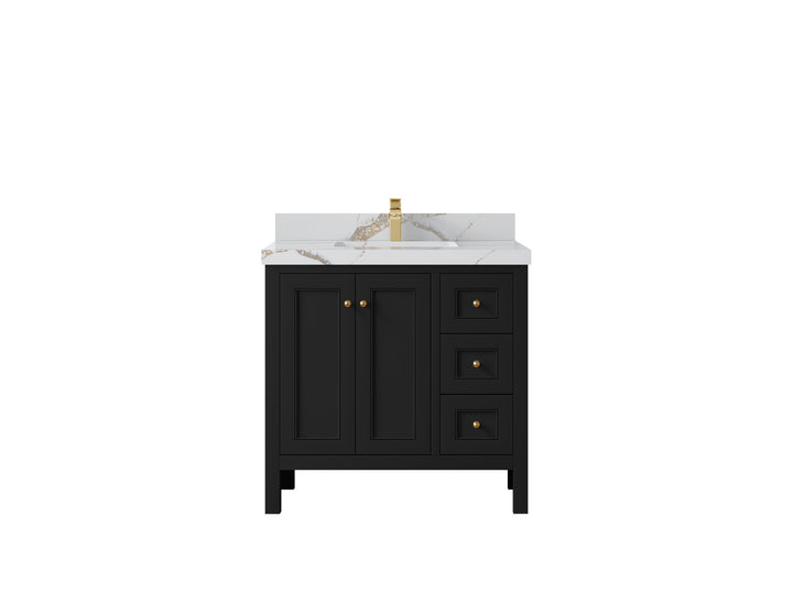 Nashville 36 in. W x 22 in. D Center Sink Bathroom Vanity - photo 33