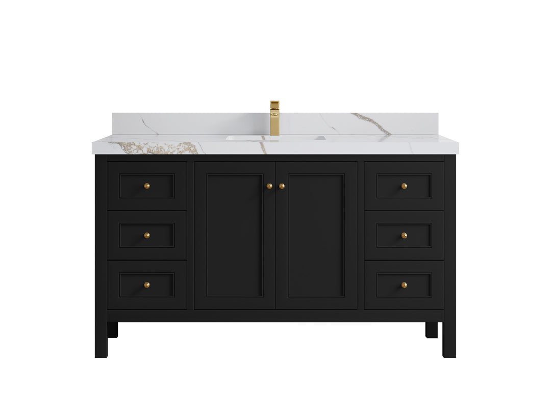 Nashville 60 in. W x 22 in. D Single Sink Bathroom Vanity