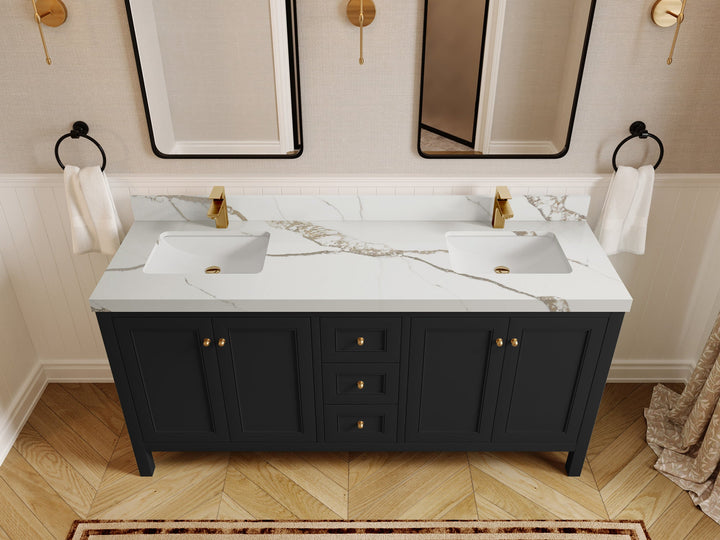 Nashville 72 in. W x 22 in. D Double Sink Bathroom Vanity - photo 34