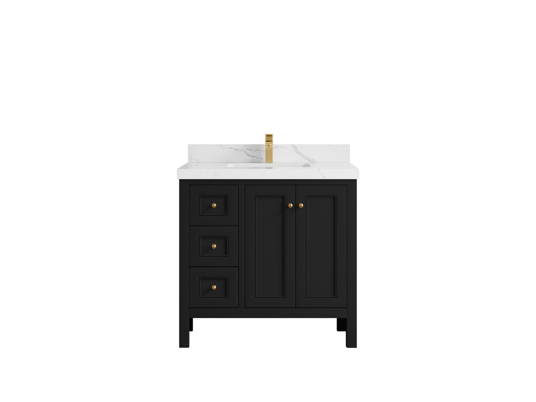Nashville 36 in. W x 22 in. D Center Sink Bathroom Vanity