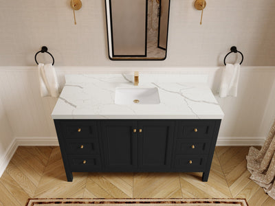 Nashville 60 in. W x 22 in. D Single Sink Bathroom Vanity