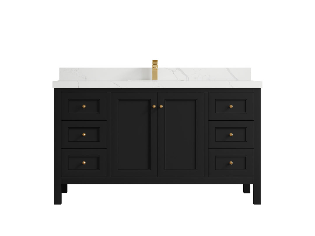 Nashville 60 in. W x 22 in. D Single Sink Bathroom Vanity