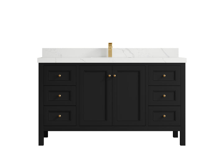 Nashville 60 in. W x 22 in. D Single Sink Bathroom Vanity - photo 39