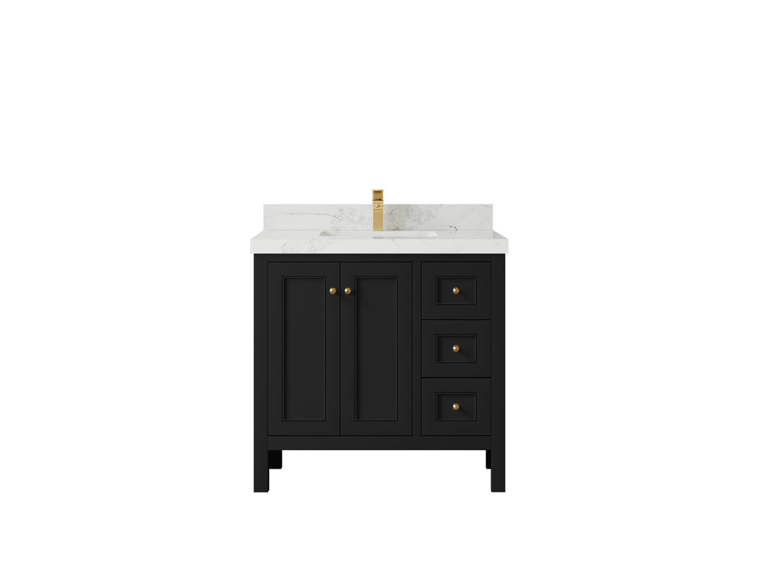 Nashville 36 in. W x 22 in. D Center Sink Bathroom Vanity