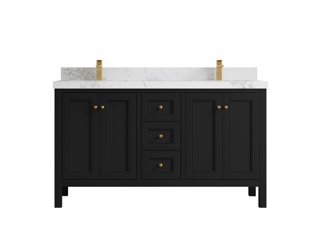 Nashville 60 in. W x 22 in. D Double Sink Bathroom Vanity