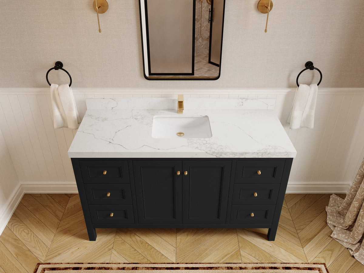 Nashville 60 in. W x 22 in. D Single Sink Bathroom Vanity