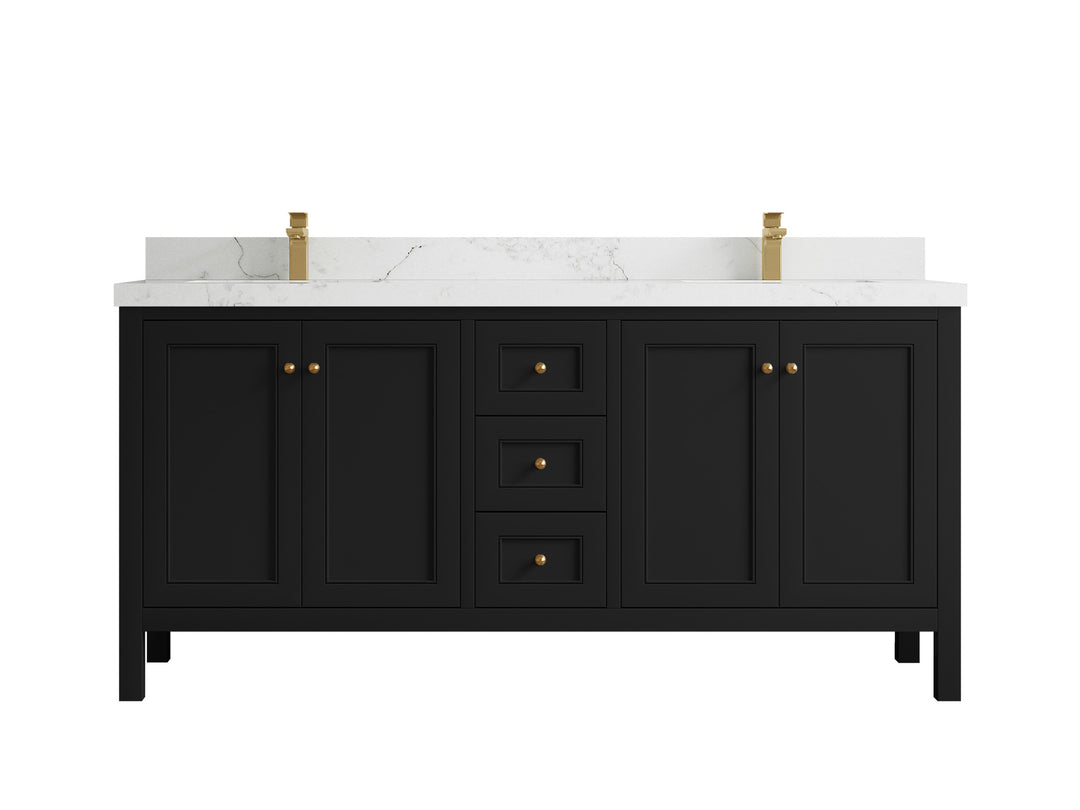 Nashville 72 in. W x 22 in. D Double Sink Bathroom Vanity
