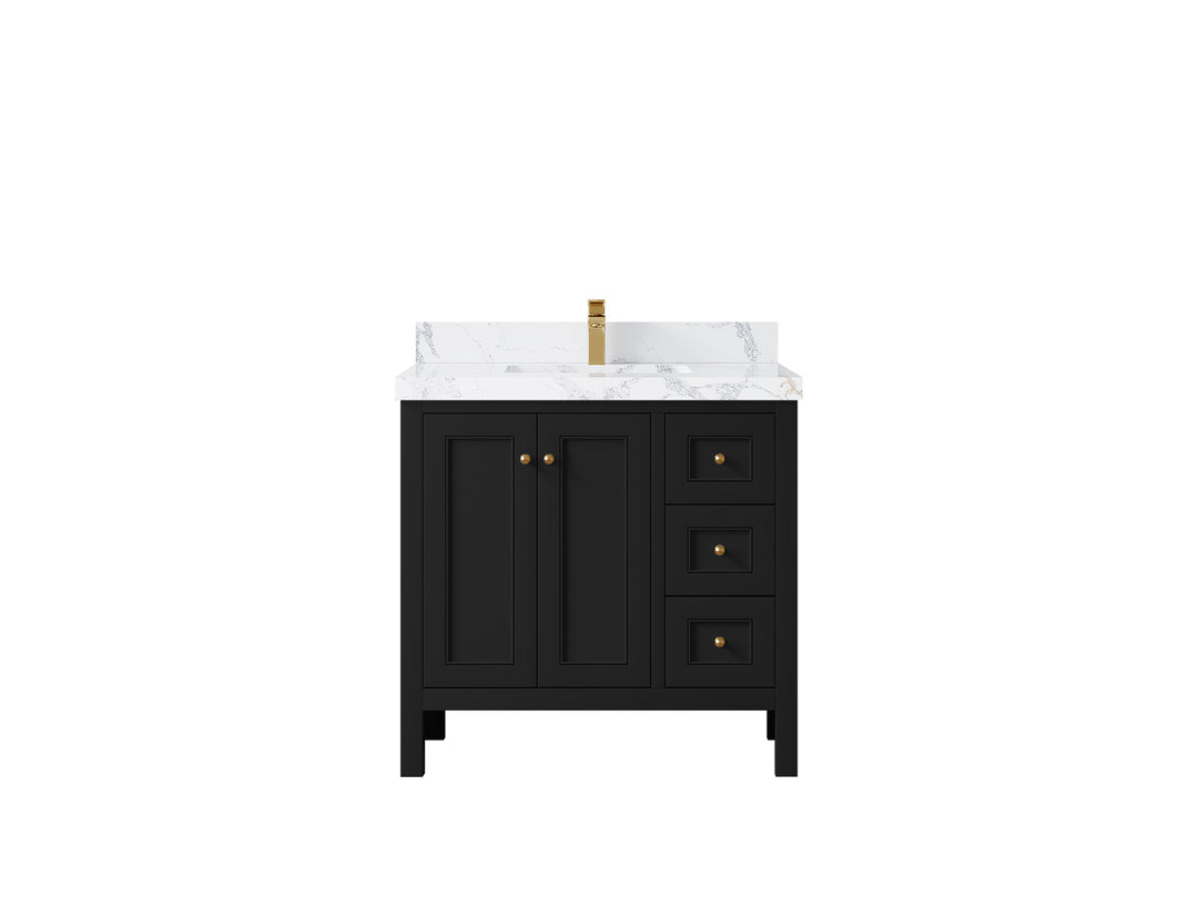Nashville 36 in. W x 22 in. D Center Sink Bathroom Vanity