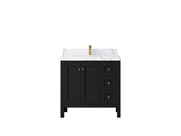 Nashville 36 in. W x 22 in. D Center Sink Bathroom Vanity - photo 45