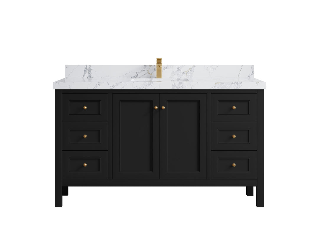 Nashville 60 in. W x 22 in. D Single Sink Bathroom Vanity