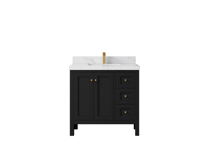 Nashville 36 in. W x 22 in. D Center Sink Bathroom Vanity - photo 43