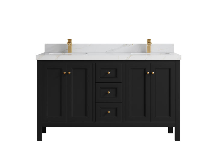 Nashville 60 in. W x 22 in. D Double Sink Bathroom Vanity - photo 21