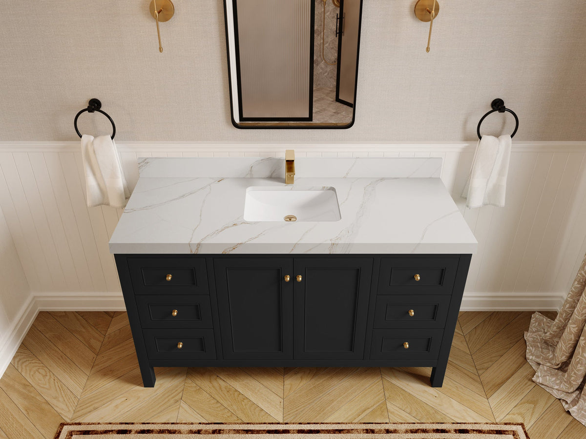 Nashville 60 in. W x 22 in. D Single Sink Bathroom Vanity
