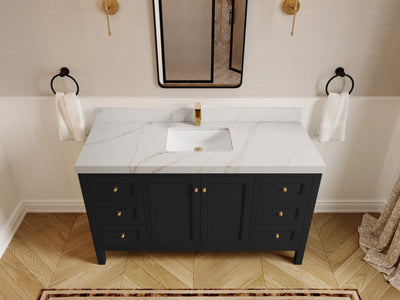 Nashville 60 in. W x 22 in. D Single Sink Bathroom Vanity