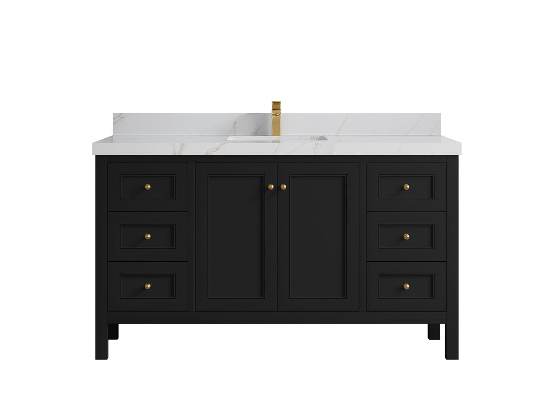 Nashville 60 in. W x 22 in. D Single Sink Bathroom Vanity