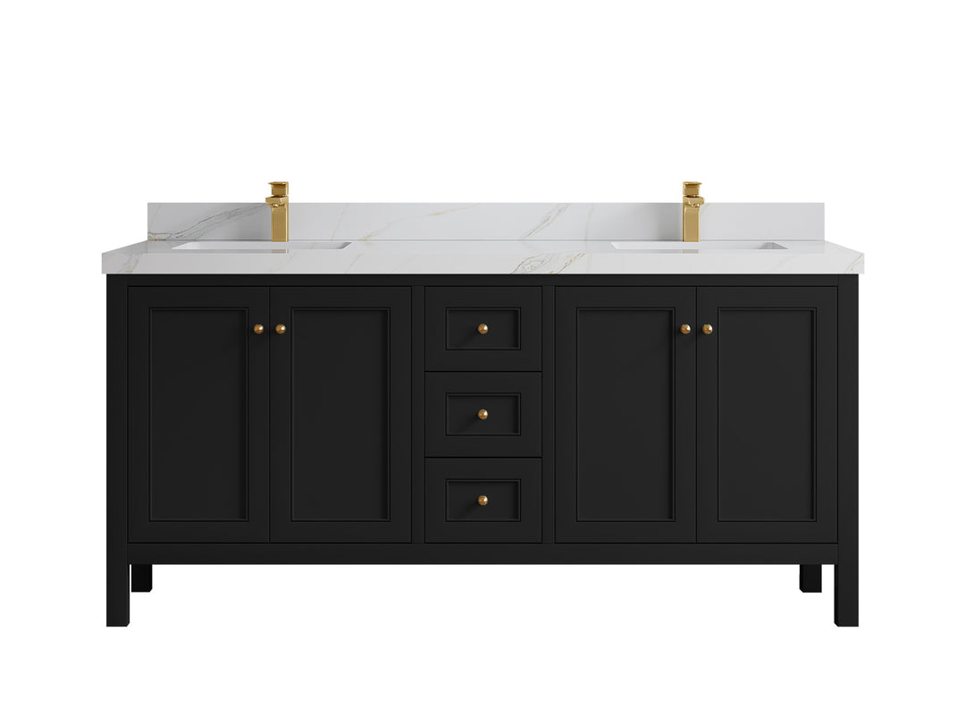 Nashville 84 in W x 22 in D Double Sink Bathroom Vanity