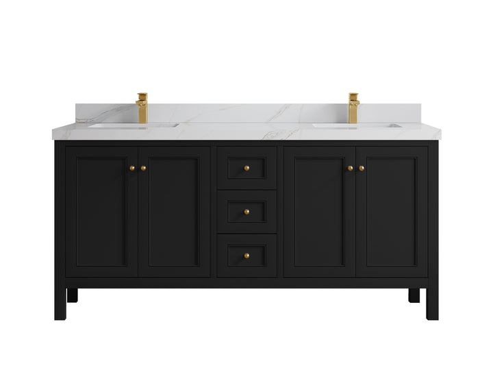 Nashville 84 in W x 22 in D Double Sink Bathroom Vanity - photo 43