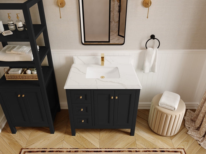 Nashville 36 in. W x 22 in. D Center Sink Bathroom Vanity - photo 12