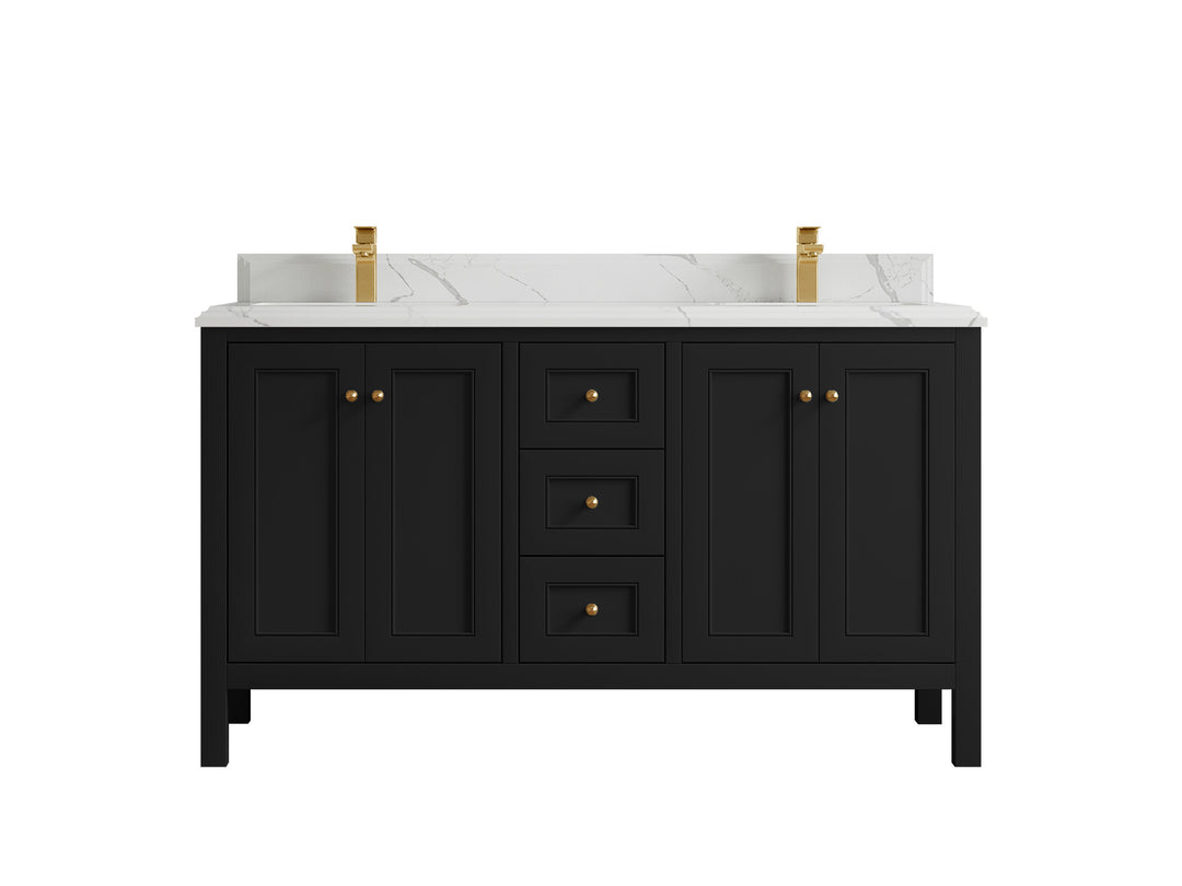 Nashville 60 in. W x 22 in. D Double Sink Bathroom Vanity
