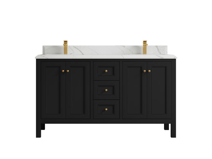 Nashville 60 in. W x 22 in. D Double Sink Bathroom Vanity - photo 13