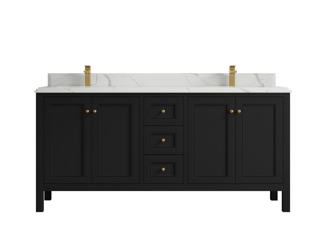 Nashville 72 in. W x 22 in. D Double Sink Bathroom Vanity