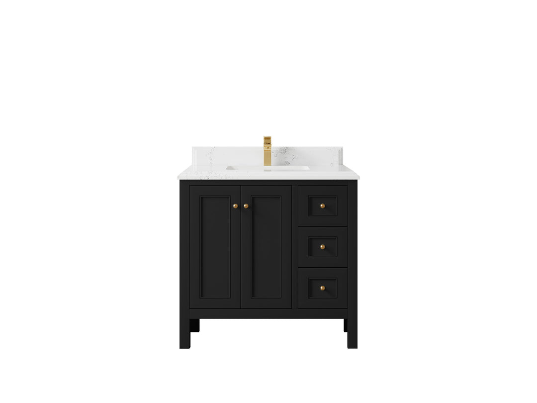 Nashville 36 in. W x 22 in. D Center Sink Bathroom Vanity