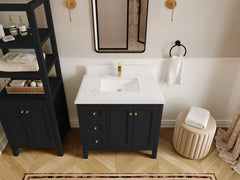 Nashville 36 in. W x 22 in. D Center Sink Bathroom Vanity - photo 14