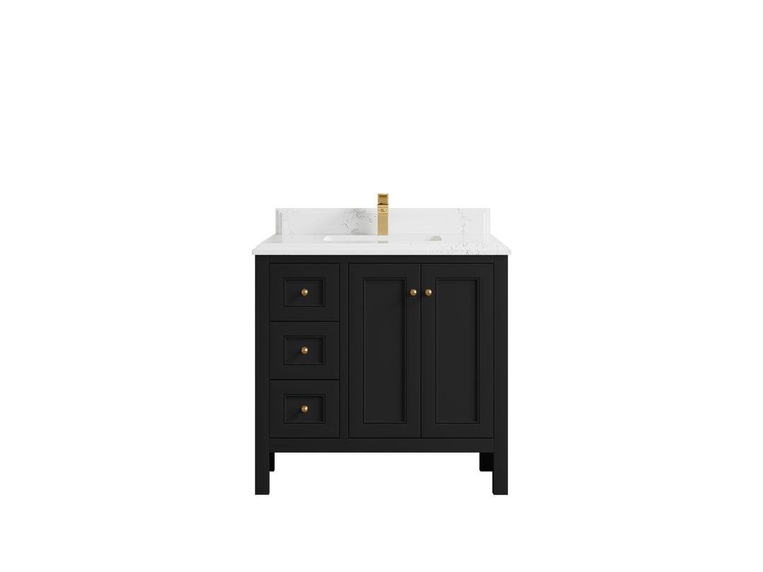 Nashville 36 in. W x 22 in. D Center Sink Bathroom Vanity