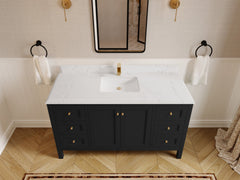 Nashville 60 in. W x 22 in. D Single Sink Bathroom Vanity - photo 18