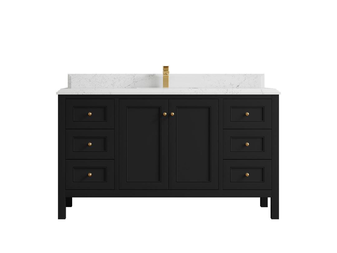 Nashville 60 in. W x 22 in. D Single Sink Bathroom Vanity