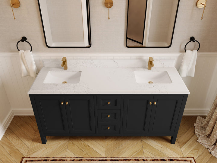 Nashville 72 in. W x 22 in. D Double Sink Bathroom Vanity - photo 14