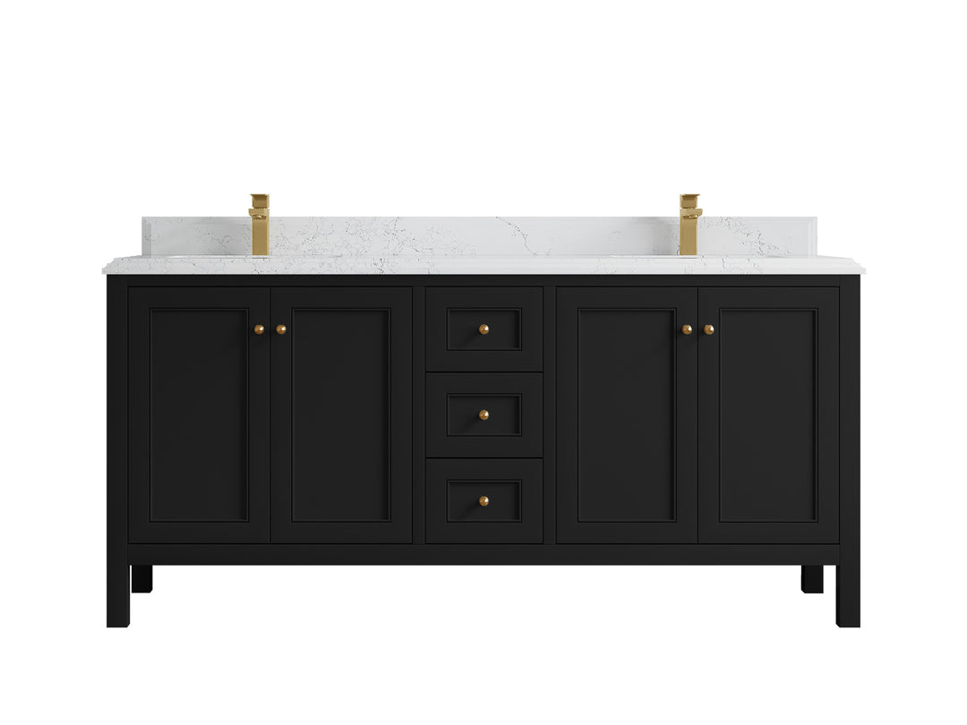 Nashville 84 in W x 22 in D Double Sink Bathroom Vanity