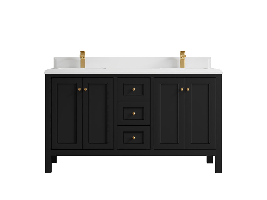 Nashville 60 in. W x 22 in. D Double Sink Bathroom Vanity